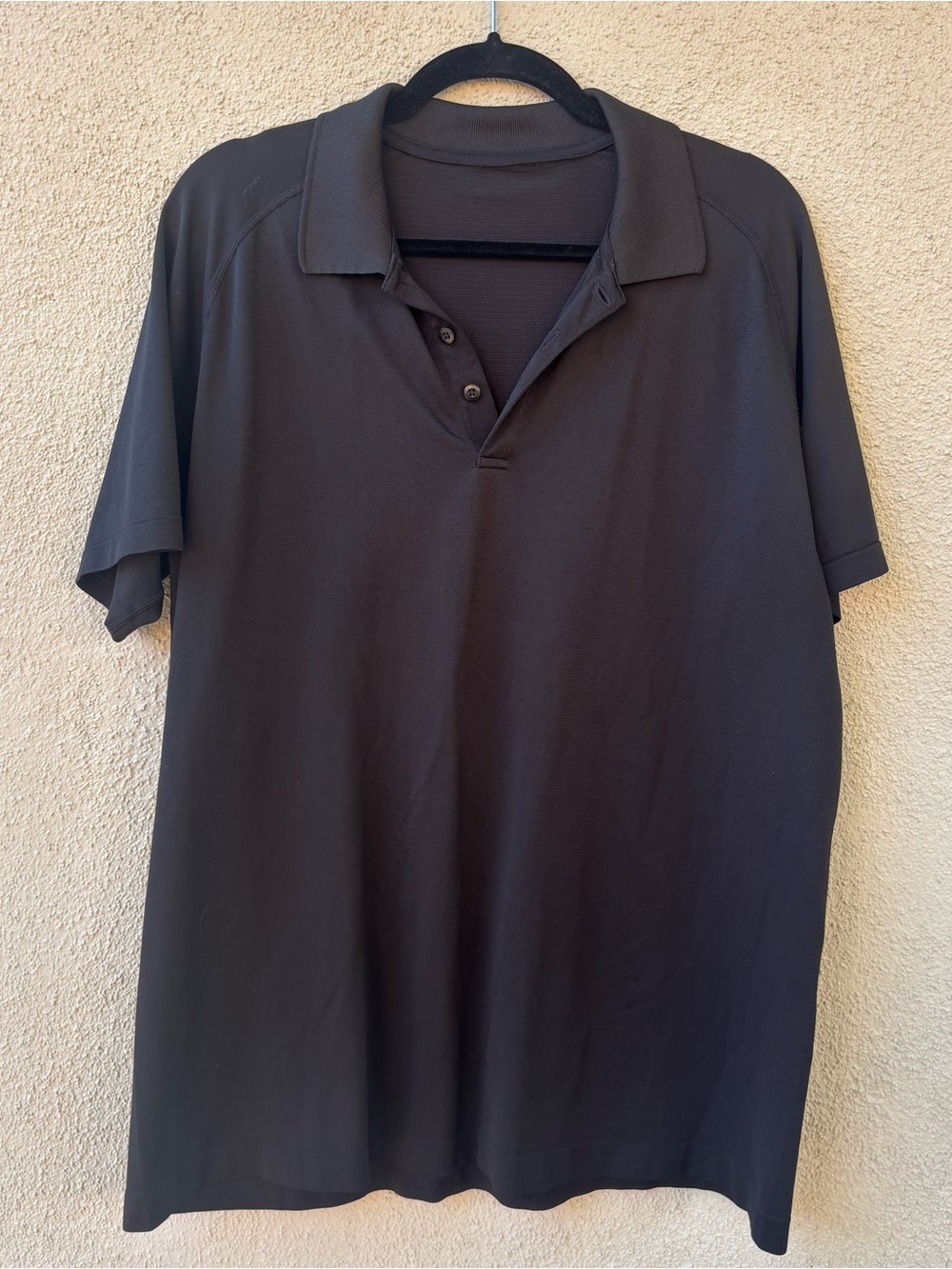 Lululemon Classic Short-Sleeve Polo Shirt Black XXL